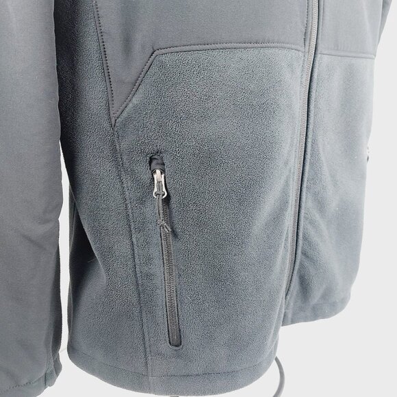Columbia Men's Black Mission Air Interchange Hybrid Shell Fleece Jacket Size M - Picture 6 of 12